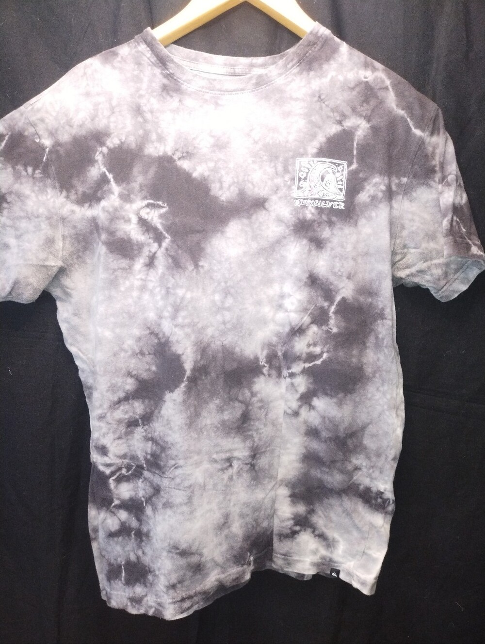 Quiksilver Surf Brand Logo Tie-Dye T-Shirt Men's size Large